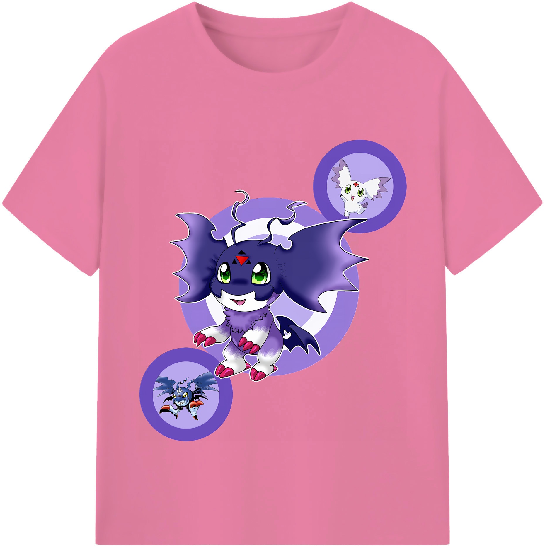 （画像用） Digimon デジタルモンスター/デジモン 綿100％半袖Tシャツ（フロントプリント）